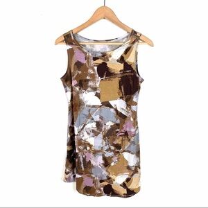 LOGO By Lori Goldstein Tunic Top Brown Small